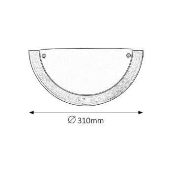 Aplica de perete Rabalux 5263 Ufo E27 1x MAX 60W bronz