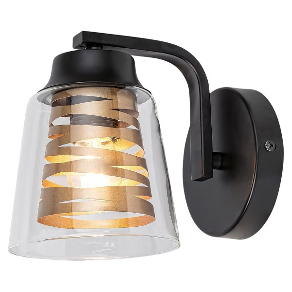 Aplica de perete Rabalux 3542 Zenaida E27 1x MAX 60W negru mat