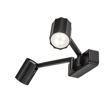 Aplica de perete Rabalux 73028 Karter GU10 2X MAX 5W negru mat