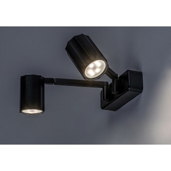 Aplica de perete Rabalux 73028 Karter GU10 2X MAX 5W negru mat