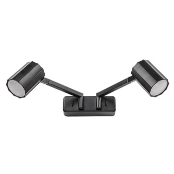 Aplica de perete Rabalux 73028 Karter GU10 2X MAX 5W negru mat
