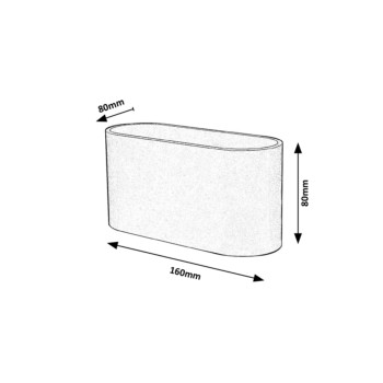 Aplica de perete Rabalux 7025 Kaunas G9 1x MAX 10W aluminiu slefuit