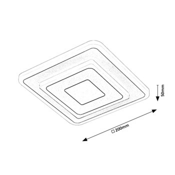 Plafoniera LED Rabalux 6960 Taneli 880lm 3000-6000K alb - 1