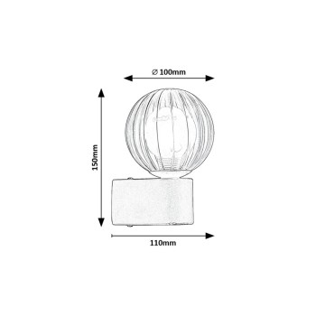 Aplica de perete pentru baie Rabalux 75021 Colzar G9 1x MAX 3