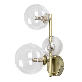 Aplica de perete Rabalux 71299 Aslov G9 3X MAX 28W auriu