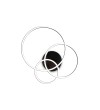 Plafoniera IDEAL LUX FRAME PL CERCHIO 269825, LED 41W, 5250lm, 3000K, negru