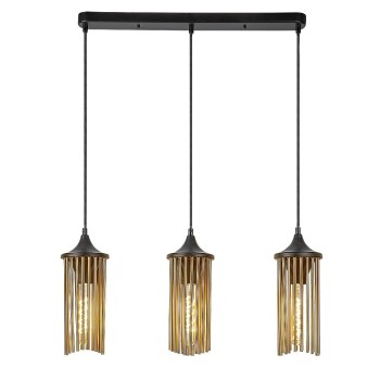 Pendul Rabalux 72153 Roxas E27 3x MAX 40W negru mat