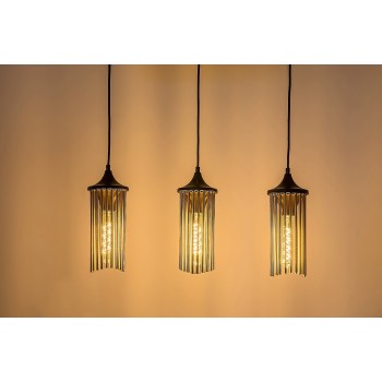 Pendul Rabalux 72153 Roxas E27 3x MAX 40W negru mat