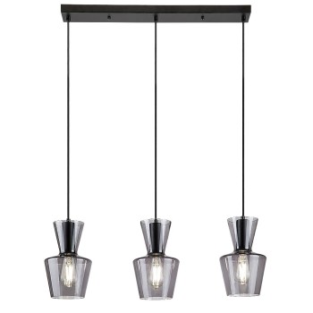 Pendul Rabalux 72163 Abra E27 3x MAX 60W negru mat