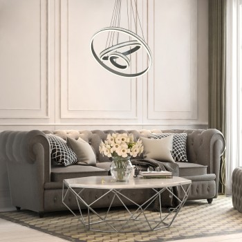 Pendul LED Rabalux 2230 Avalon 4730lm 4000K aluminiu slefuit
