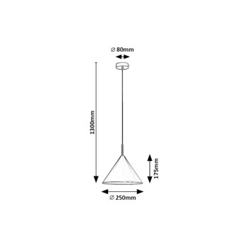 Pendul Rabalux 72008 Jarod E27 1x MAX 40W alb