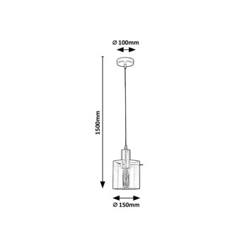 Pendul Rabalux 5222 Donati E27 1x MAX 40W auriu