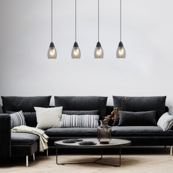 Pendul Rabalux 72184 Ilmari E27 4x MAX 15W negru