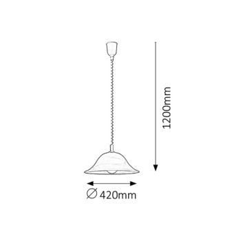 Pendul Rabalux 3904 Alabastro E27 1x MAX 60W geam alabastru alb