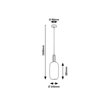Pendul Rabalux 5224 Sinopia E27 1x MAX 60W auriu
