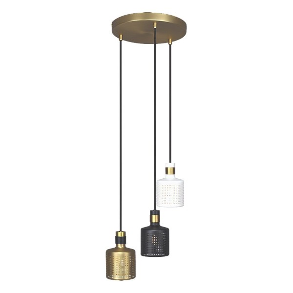 Pendul Rabalux 5092 Alberta E27 3x MAX 9W auriu
