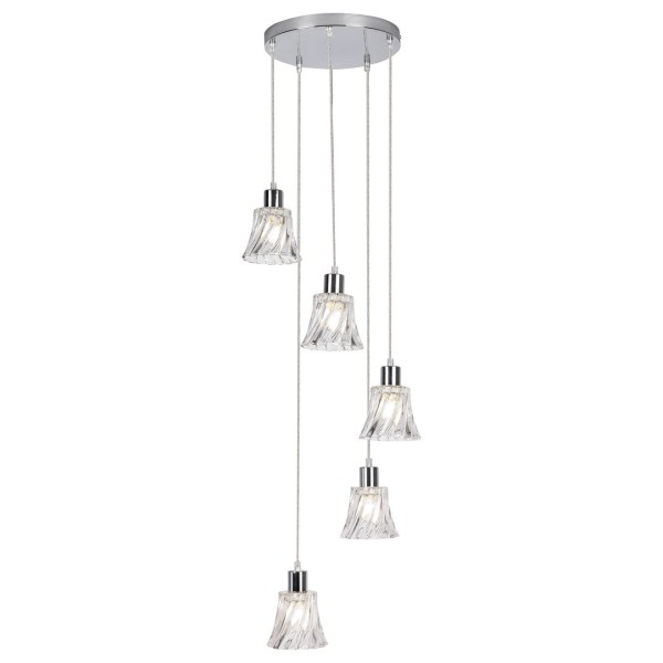 Pendul Rabalux 5305 Hestia E14 5x MAX 40W crom