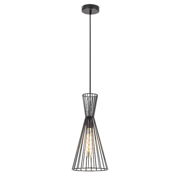 Pendul Rabalux 72005 Leandros E27 1x MAX 60W negru mat