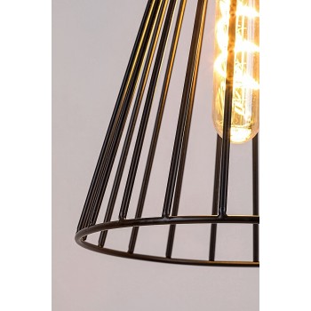 Pendul Rabalux 72005 Leandros E27 1x MAX 60W negru mat