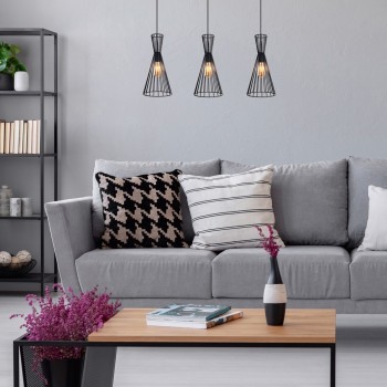 Pendul Rabalux 72005 Leandros E27 1x MAX 60W negru mat