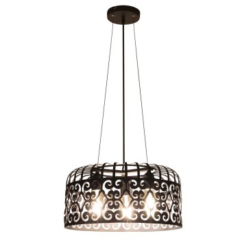 Pendul Rabalux 2158 Alessandra E27 3x MAX 60W negru mat