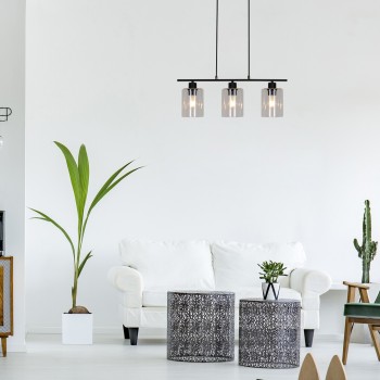 Pendul Rabalux 5078 Miroslaw E27 3x MAX 40W negru mat