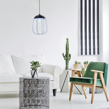 Pendul Rabalux 72024 Svens E27 1x MAX 60W negru mat