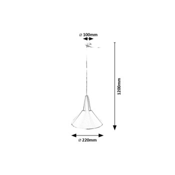 Pendul Rabalux 72016 Felipe E27 1x MAX 40W negru mat