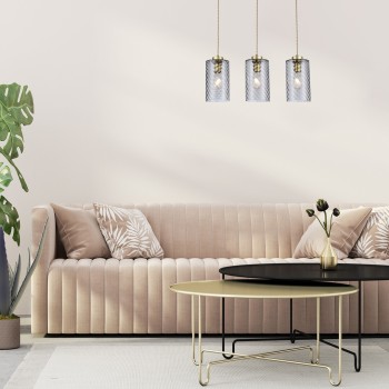 Pendul Rabalux 5229 Sheila E27 3x MAX 40W auriu
