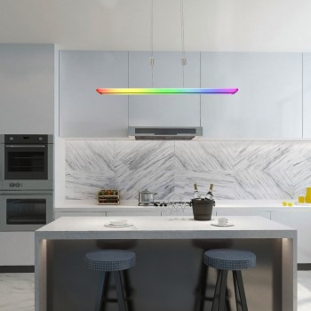 Pendul LED Rabalux 72011 Temperius 1415lm 3000K crom satin