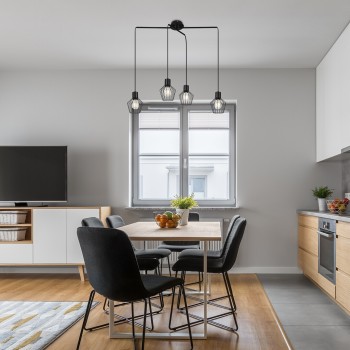 Pendul Rabalux 3540 Belano E27 4x MAX 40W negru