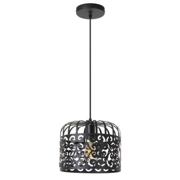 Pendul Rabalux 2156 Alessandra E27 1x MAX 60W negru mat