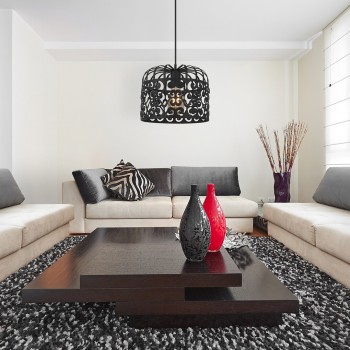 Pendul Rabalux 2156 Alessandra E27 1x MAX 60W negru mat