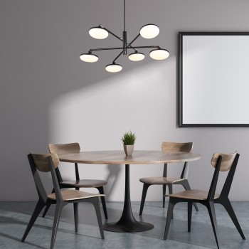 Pendul LED Rabalux 72239 Madi 2350lm 3000K negru mat