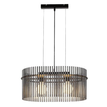 Pendul Rabalux 72262 Inesa E27 2x MAX 40W negru mat