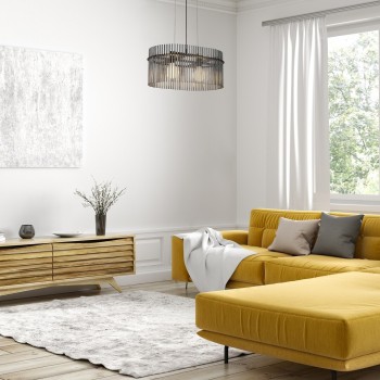 Pendul Rabalux 72262 Inesa E27 2x MAX 40W negru mat