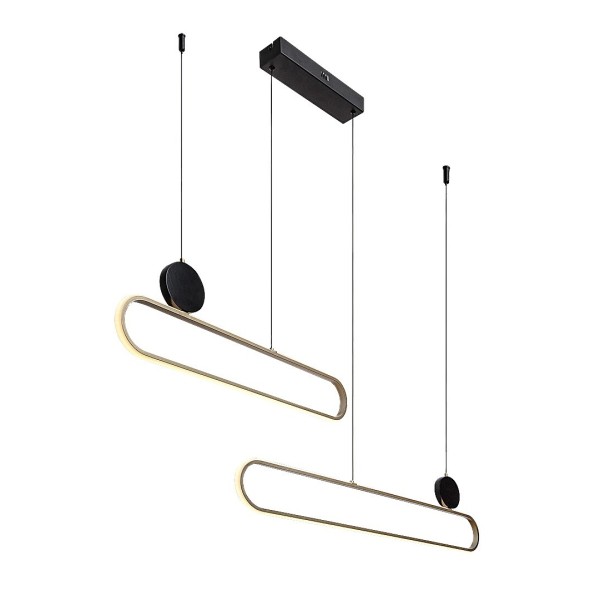 Pendul LED Rabalux 72268 Circado 2550lm 3000K negru/ auriu