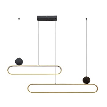 Pendul LED Rabalux 72268 Circado 2550lm 3000K negru/ auriu