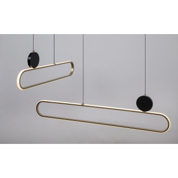 Pendul LED Rabalux 72268 Circado 2550lm 3000K negru/ auriu