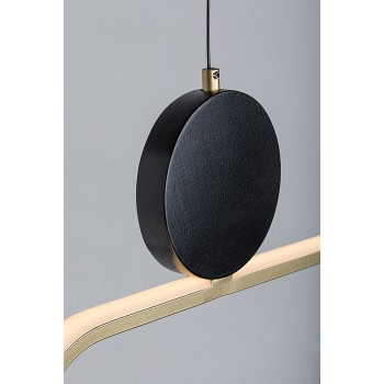 Pendul LED Rabalux 72268 Circado 2550lm 3000K negru/ auriu