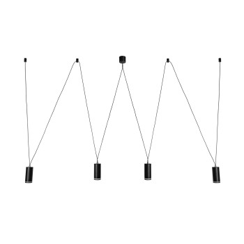 Pendul Rabalux 73038 Senobia GU10 4X MAX 5W negru