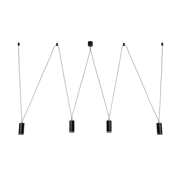 Pendul Rabalux 73038 Senobia GU10 4X MAX 5W negru