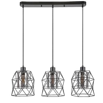Pendul Rabalux 72113 Emrys E27 3x MAX 40W negru mat