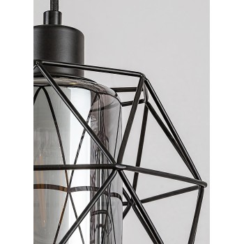 Pendul Rabalux 72113 Emrys E27 3x MAX 40W negru mat