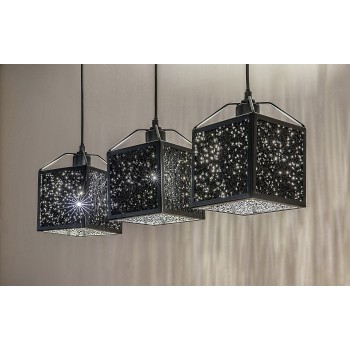 Pendul Rabalux 72219 Samilo E27 3x MAX 40W negru