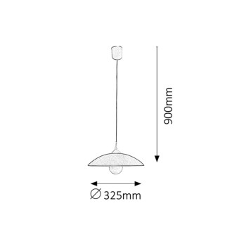 Pendul Rabalux 4613 Cupola range E27 1x MAX 60W portocaliu