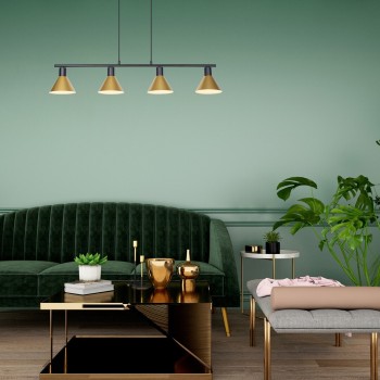 Pendul Rabalux 3160 Alvaro E27 4x MAX 40W negru mat