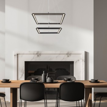 Pendul LED Rabalux 72243 Sidona 2450lm 3000K negru