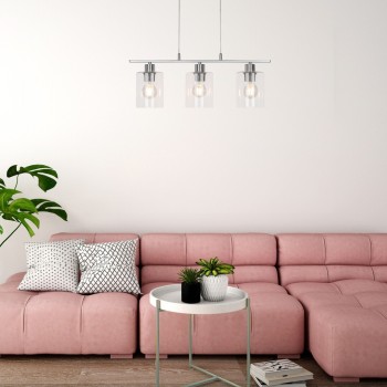 Pendul Rabalux 3580 Miroslaw E27 3x MAX 40W crom satin