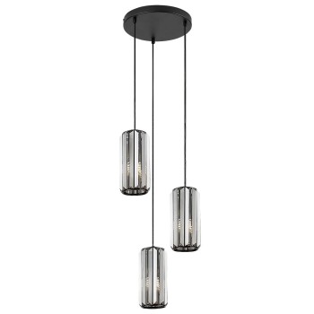Pendul Rabalux 72255 Veness E27 3x MAX 40W negru mat